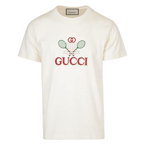 gucci tennis logo t shirt|Gucci logo t shirt women's.